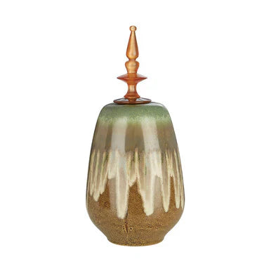Masai large green ceramic deceptive jar