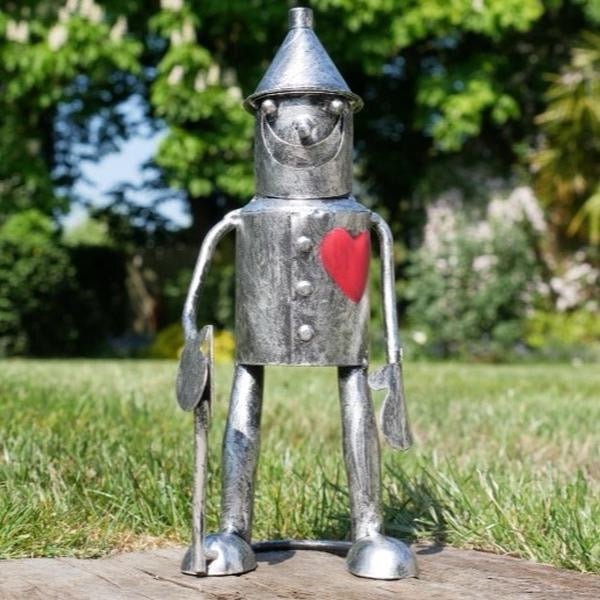 Mini standing Tinman Statues for Indoor and Outdoor Decor - Ornaments