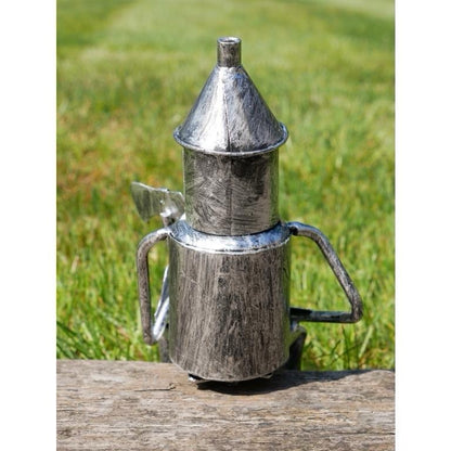 Mini sitting Tinman statue for indoor or outdoor