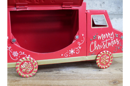 North Pole Express Metal Christmas Mail Van