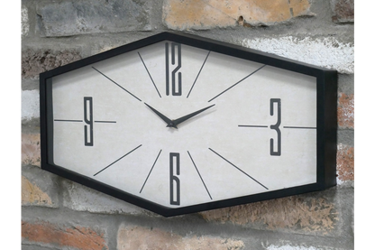Black retro clock