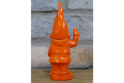 Mini orange gnome peace sign