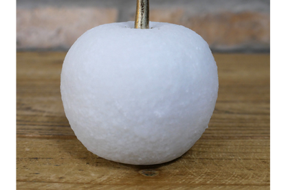 Small textured quartz apple with gold stem home decor styling price