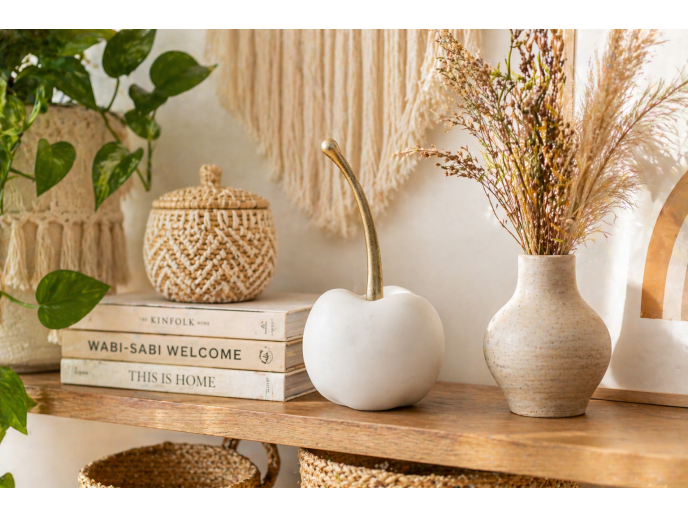 Medium smooth quartz Apple home decor