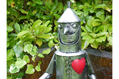 large Tinman statue indoor or outdoor