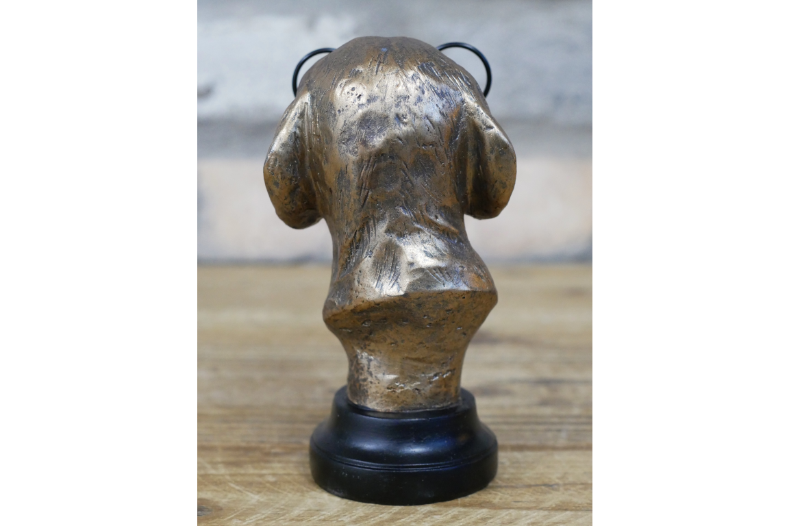 Sausage Dog Bust Ornament with Glasses