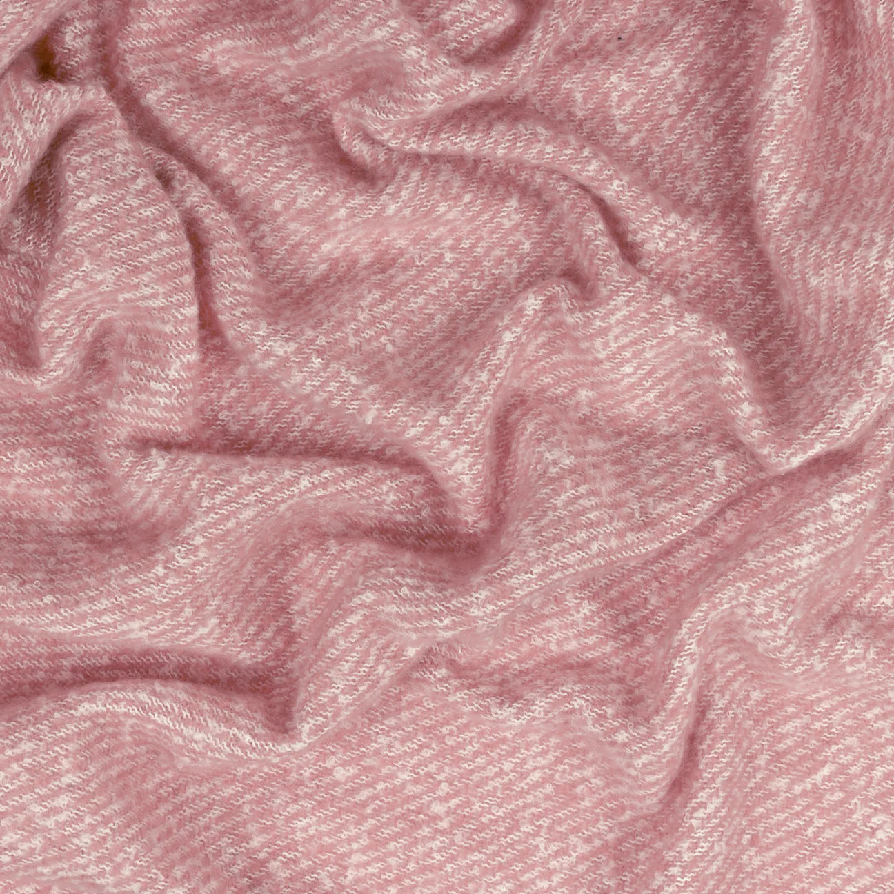 Isla soft woven pink tasseled throw