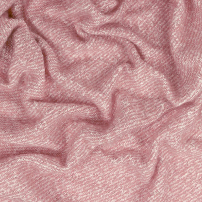 Isla soft woven pink tasseled throw