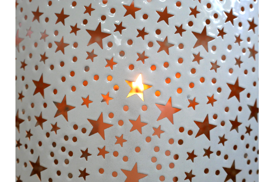 Star Cut-Out Candle Holder – Large