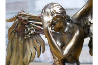 Good steampunk angel statue styling decor
