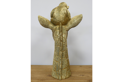 Gold giraffe and monkey decorative statue