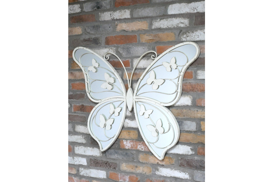 Large Butterfly Mirror Wall Art – Indoor & Outdoor – 90cm