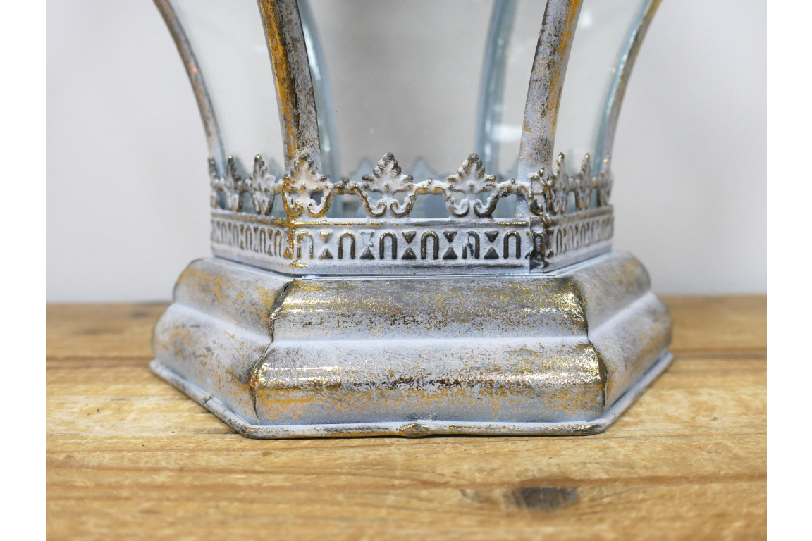Vintage Distressed gold  Lantern – 45cm