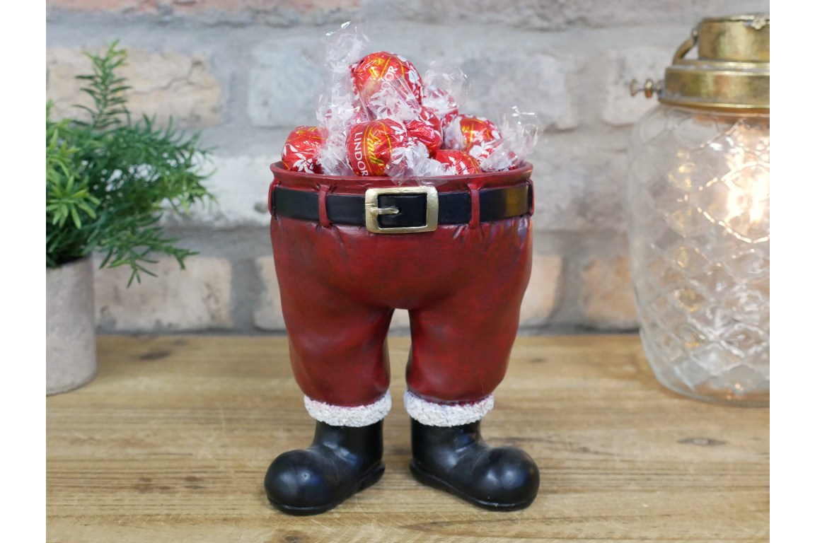 Santa Legs Sweet Bowl – Festive Christmas Treat Holder