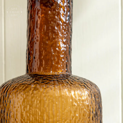 Galea small textured base in amber glass (Copy)