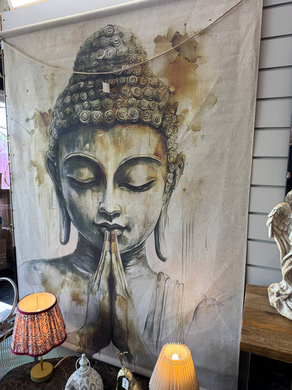 Large Buddha wall art canvas wall hanging