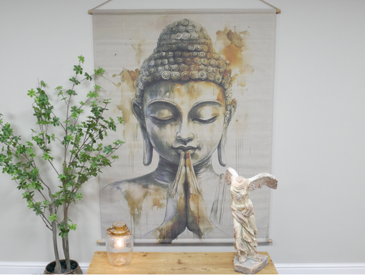Large Buddha wall art canvas wall hanging