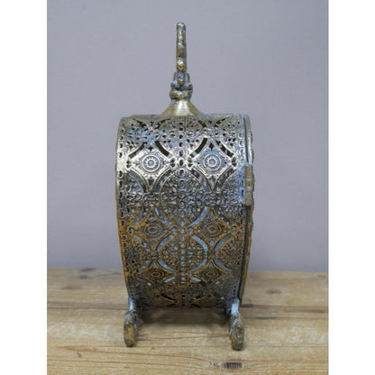 Heart Candle Holder Gold - Elegant Home Decor Ornament with Intricate Design for Special Occasions 27cm x 19cm x 10cm