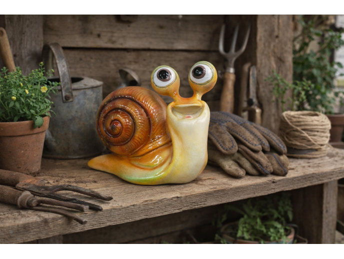 Funny Snail Resin Ornament – Indoor & Outdoor Garden Decoration