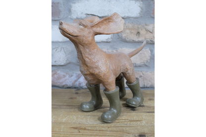 Dog in the wind statue
