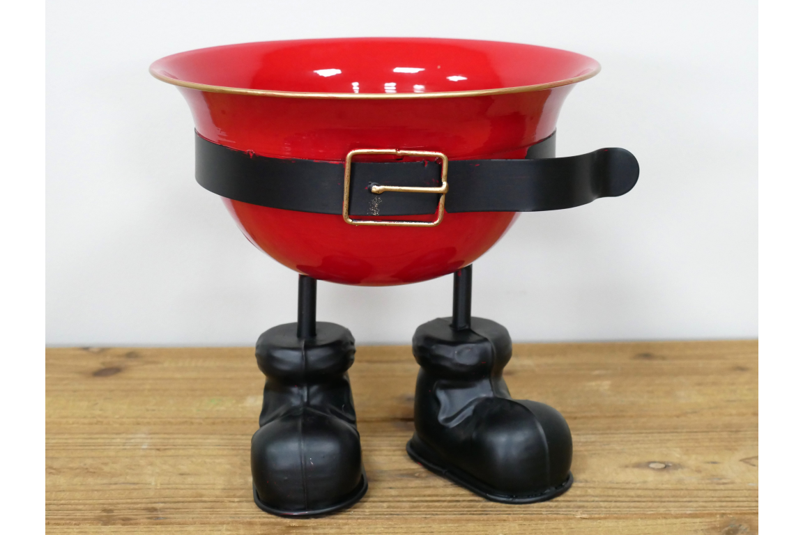 Santa Belt Metal Sweet Bowl