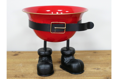 Santa Belt Metal Sweet Bowl