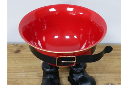 Santa Belt Metal Sweet Bowl