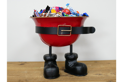Santa Belt Metal Sweet Bowl
