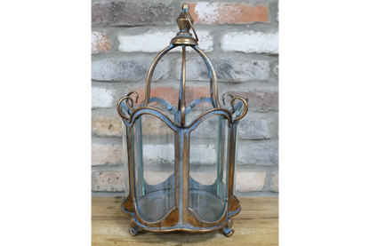Vintage Metal & Glass Lantern