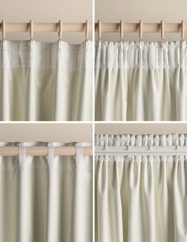 M & S Sage Green Thermal Blackout Brushed Multiway Curtains 86 x 90 in