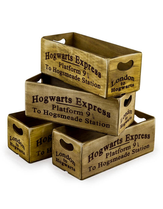 Antiqued "Platform 9 & 3/4" Wooden Box sold individually