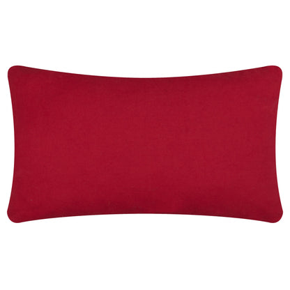 Candy Merry Christmas Tufted Cushion Red/White: Red/White / Fibre Filled / 30 x 50cm