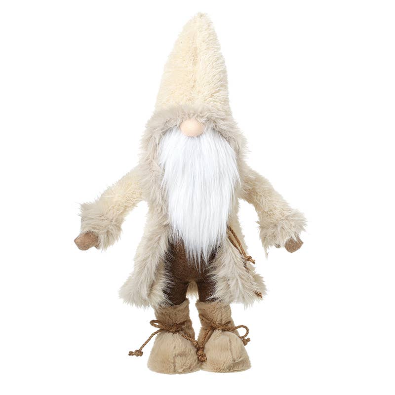 Christmas -GONK WITH BEIGE FUR COAT & HAT (aT)