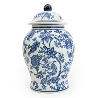 Sumatra Blue & White Large Ginger Jar 14” 1PK