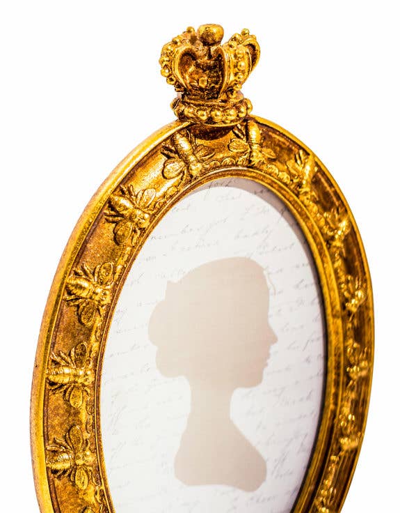 Gold "Queen Bee" 4x6" Photo Frame on Stand