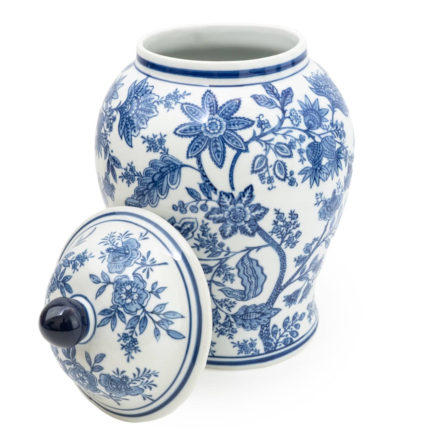 Sumatra Blue & White Large Ginger Jar 14” 1PK