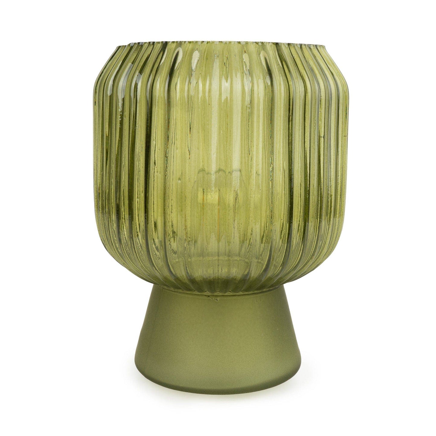 Ridged LED Touch Lamp - Green 1pk