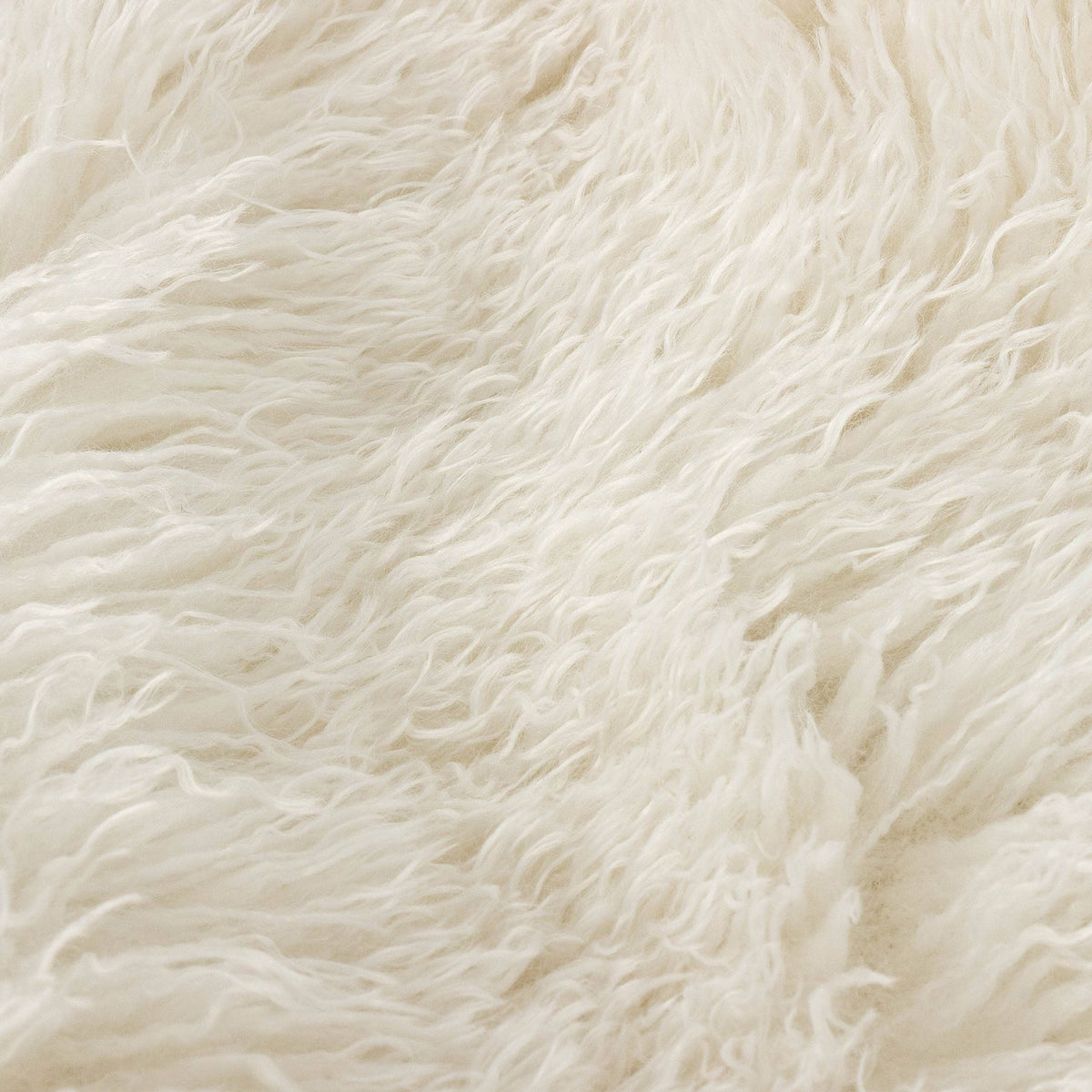 Rowan Faux Fur Throw Ecru: Ecru / 130 x 175cm