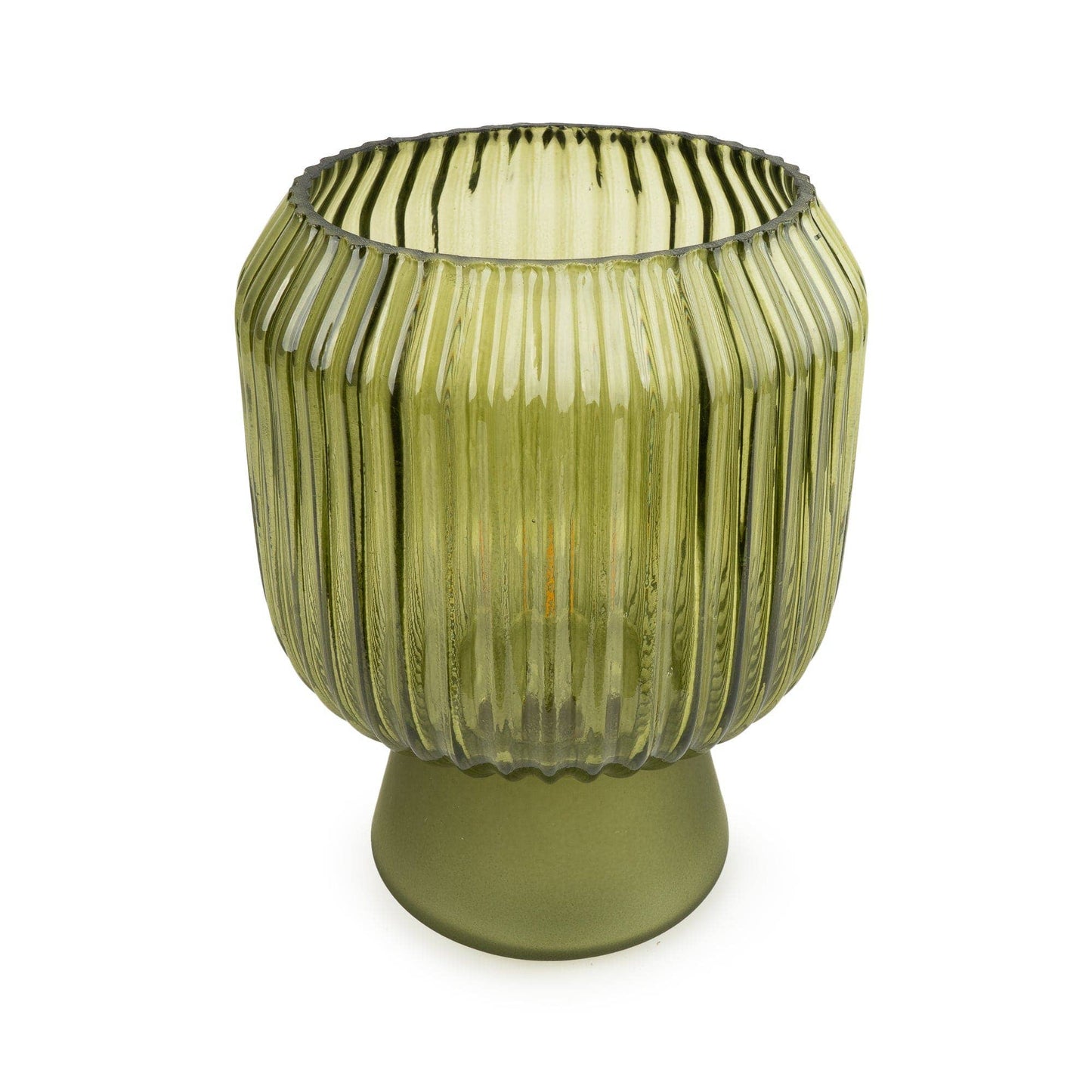 Ridged LED Touch Lamp - Green 1pk