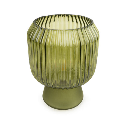Ridged LED Touch Lamp - Green 1pk